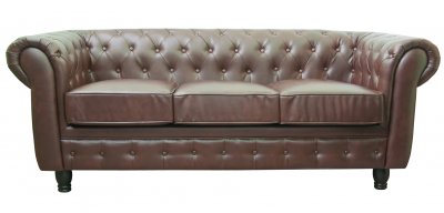 Диван Chesterfield Brown 3S MAK interior 5KS24004-3-BR Коричневый