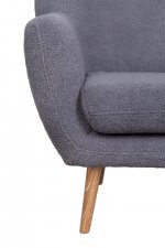 Низкое кресло Fuller Grey Boucle MAK interior 5KS24014-GBU Серый