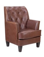 Кожаное кресло Noff Leather MAK interior 5KS24022-BRL Коричневый