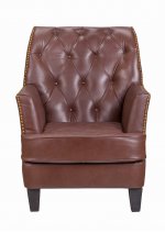Кожаное кресло Noff Leather MAK interior 5KS24022-BRL Коричневый