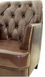 Кожаное кресло Noff MAK interior 5KS24022-BR Коричневый