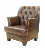 Кожаное кресло Noff MAK interior 5KS24022-BR Коричневый