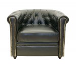 Кожаное кресло Karo Black MAK interior 5KS24029-1-B Черный