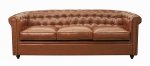 Диван кожаный Karo brown 3S MAK interior 5KS24029-3-BR Коричневый