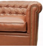 Диван кожаный Karo brown 3S MAK interior 5KS24029-3-BR Коричневый