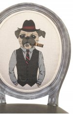 Стул Volker Dog MAK interior 5KS24501-12 Серый, бежевый