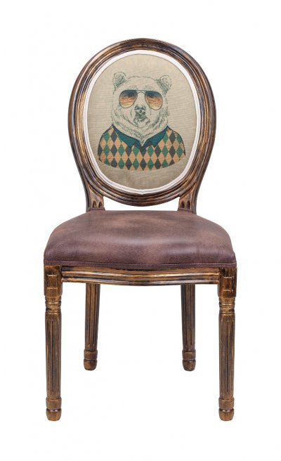 Стул Volker Brown Bear V2 MAK interior 5KS24501-7N Коричневый, золото