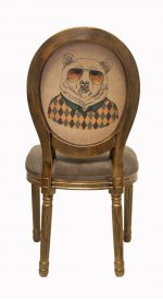 Стул Volker Brown Bear MAK interior 5KS24501-7 Коричневый, золотой