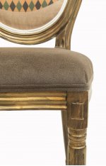 Стул Volker Brown Bear MAK interior 5KS24501-7 Коричневый, золотой