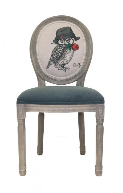 Стул Volker Owl MAK interior 5KS24501-8 Голубой,серый