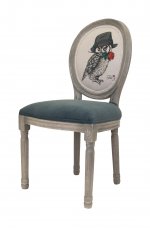 Стул Volker Owl MAK interior 5KS24501-8 Голубой,серый