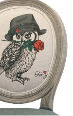 Стул Volker Owl MAK interior 5KS24501-8 Голубой,серый