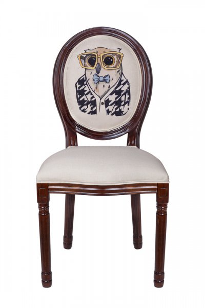 Стул Volker Owl Print MAK interior 5KS24501-BCO Коричневый