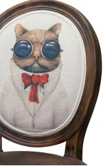 Стул Volker Cat MAK interior 5KS24501-CAT Коричневый, бежевый