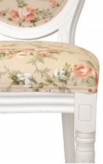 Стул Volker Flower MAK interior 5KS24501-F Белый, Бежевый