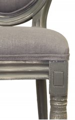 Дизайнерский обеденный стул Volker Button Grey MAK interior 5KS24501-GB Серый