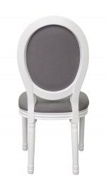 Дизайнерский обеденный стул Volker Grey and White MAK interior 5KS24501-GW Серый, белый