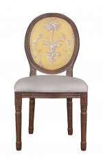 Стул Volker Leg Abstract MAK interior 5KS24501-L1 Желтый, серый