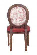 Стул Volker Leg Abstract V2 MAK interior 5KS24501-L5 Красный, бежевый