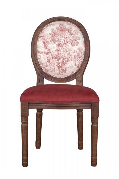 Стул Volker Leg Abstract V2 MAK interior 5KS24501-L5 Красный, бежевый