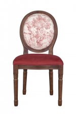 Стул Volker Leg Abstract V2 MAK interior 5KS24501-L5 Красный, бежевый