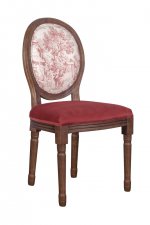 Стул Volker Leg Abstract V2 MAK interior 5KS24501-L5 Красный, бежевый