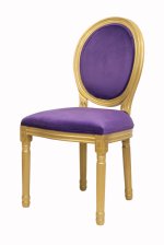Стул Volker Violet Gold MAK interior 5KS24501-VG Фиолетовый, золотой