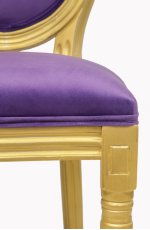Стул Volker Violet Gold MAK interior 5KS24501-VG Фиолетовый, золотой