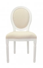 Дизайнерский обеденный стул Volker Beige and White MAK interior 5KS24501-W Бежевый, белый