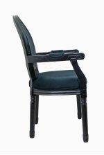 Мягкий стул с подлокотниками Volker Arm Black MAK interior 5KS24505-BB Черный