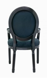 Мягкий стул с подлокотниками Volker Arm Black MAK interior 5KS24505-BB Черный