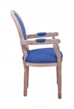 Мягкий стул с подлокотниками Volker Arm Original Blue MAK interior 5KS24505-BO Синий