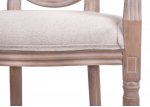 Мягкий стул с подлокотниками Volker Arm Beige V2 MAK interior 5KS24505-O1 Бежевый