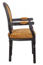 Мягкий стул с подлокотниками Volker Arm Orange MAK interior 5KS24505-OR Оранжевый