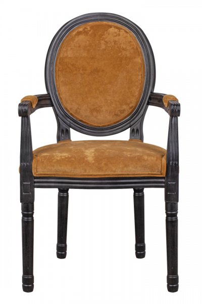 Мягкий стул с подлокотниками Volker Arm Orange MAK interior 5KS24505-OR Оранжевый