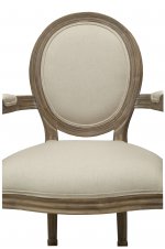 Мягкий стул с подлокотниками Volker Arm Beige MAK interior 5KS24505-O Бежевый