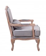 Мягкое полукресло с подлокотниками Nitro Grey Velvet MAK interior 5KS24507-G Серый