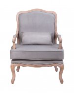 Мягкое полукресло с подлокотниками Nitro Grey Velvet MAK interior 5KS24507-G Серый