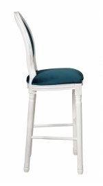 Дизайнерский барный стул Filon Blue and White MAK interior 5KS24519-BW Белый, синий