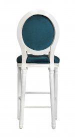 Дизайнерский барный стул Filon Blue and White MAK interior 5KS24519-BW Белый, синий