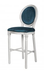Дизайнерский барный стул Filon Blue and White MAK interior 5KS24519-BW Белый, синий