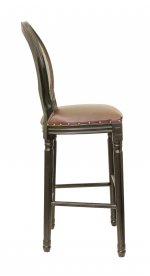 Дизайнерский барный стул Filon Brown V2 MAK interior 5KS24519-B Черный, коричневый