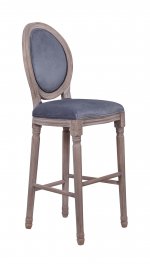 Дизайнерский барный стул Filon Vell Grey MAK interior 5KS24519-VG Серый