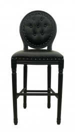 Дизайнерский барный стул Filon Button Black MAK interior 5KS24519-WB Черный