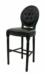 Дизайнерский барный стул Filon Button Black MAK interior 5KS24519-WB Черный