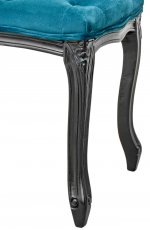 Оттоманка Kina Narrow Blue and Black MAK interior 5KS24529-BB Голубой