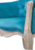 Низкое кресло Kandy Blue Velvet MAK interior 5KS24558-BV Голубой