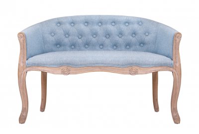 Дизайнерский двухместный диван Kandy Double Light Blue MAK interior 5KS24558D-LB Голубой Дизайнерский двухместный диван Kandy Double Light Blue MAK interior 5KS24558D-LB Голубой