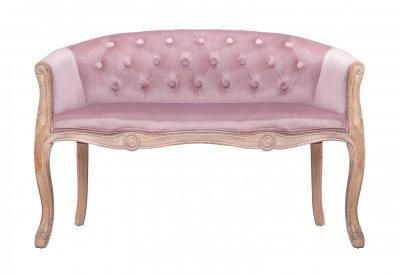 Двухместный дизайнерский диван Kandy Double Pink Velvet MAK interior 5KS24558D-VV Розовый