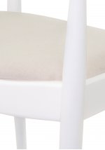 Мягкий стул с подлокотниками Carlo White MAK interior 5KS26585-OW Белый, серый